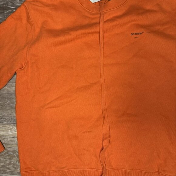 Off- White Virgil Abloh “logo” Long Sleeve Crewneck Sweatshirt - Picture 4 of 5